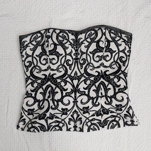 White House Black Market Bustier Top
